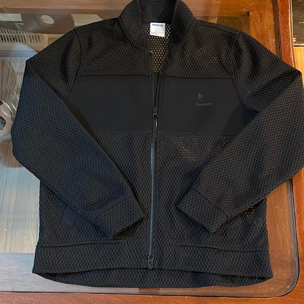 Reebok Iverson Black Mesh Sports Jacket.